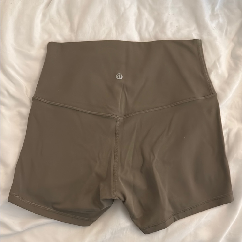 Lululemon Women's High-Waisted Tan Shorts